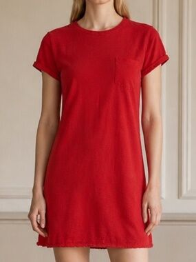 GAP Bold Red Knit Shirt Dress | S